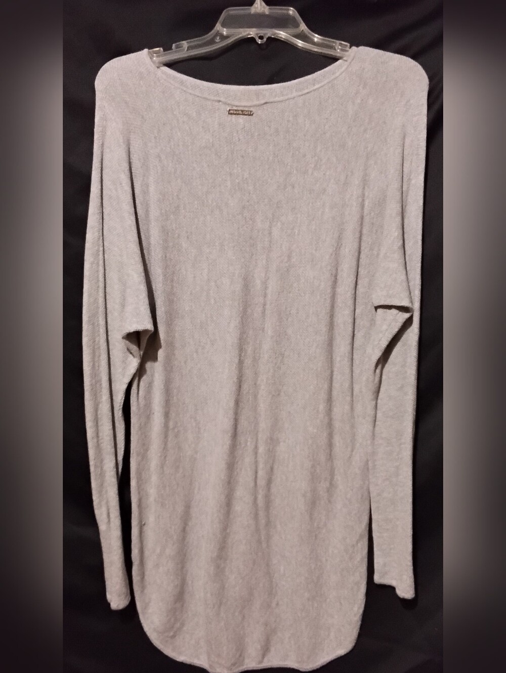 Michael Kors Light Gray Crewneck Lightweight Sweater Xs